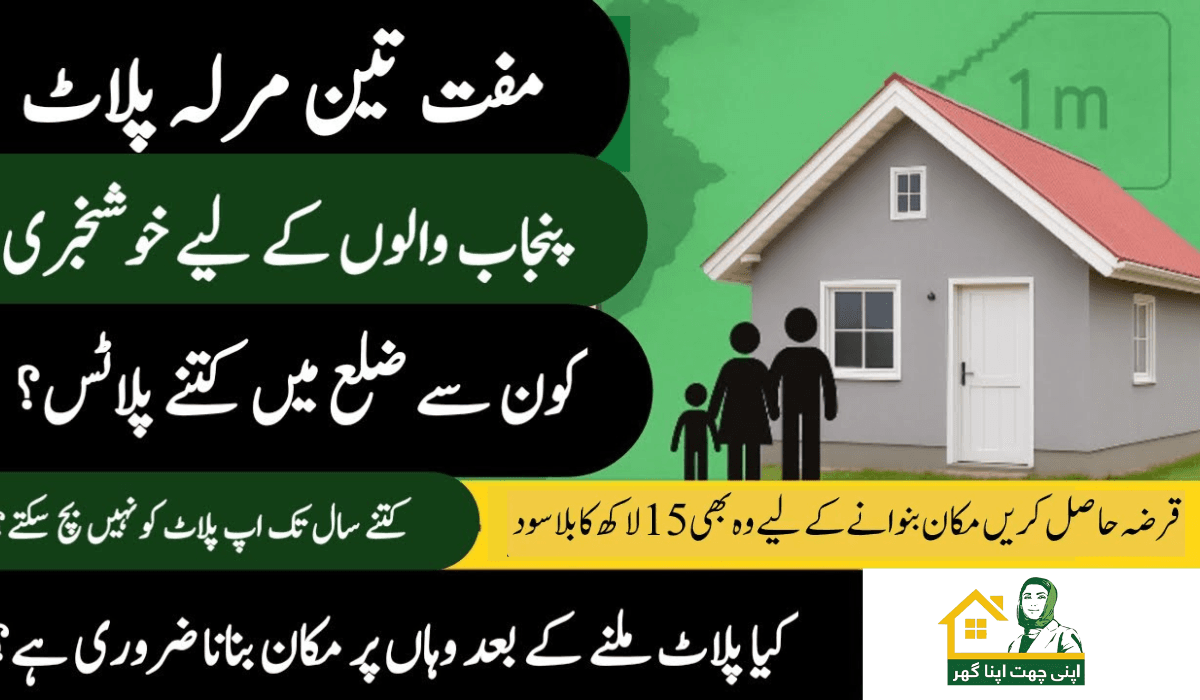 Free 3 Marla Plot in AZAG Scheme