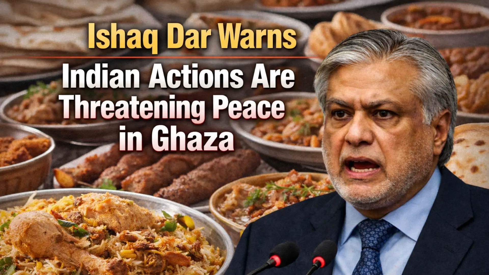 Ishaq Dar Warns Indian Actions Are Threatening Peace in Gaza